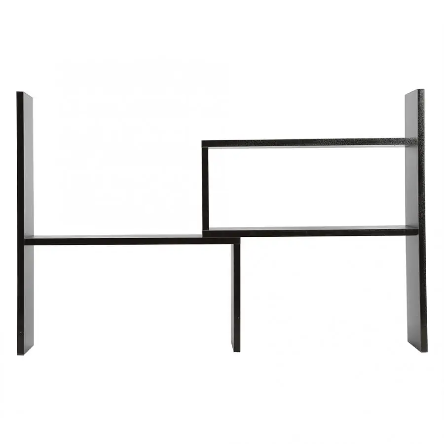 

DIY Table Desktop Storage Rack Display Shelf Organizer Counter Top Bookcase Dark Walnut Tool