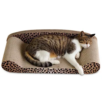 

Corrugated Paper Pet Cat Scratch Board Pad Cat Kitten Scratch Sofa Bed Cats Claws Care Toys Nail Scraper Leopard Mat