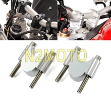 Мотоцикл с ЧПУ Алюминий 7/" или 1 1/8" Руль подъемный Комплект Универсальный зажимы для пазовой фрезы 28/22 мм для bmw, Suzuki Honda Kawasaki 30 мм подъем