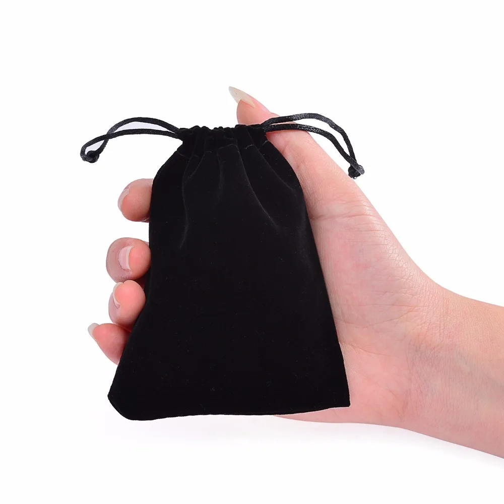 

10pcs 9*12cm Drawstring Bag Weekend Christmas New Year Birthday Wedding Party Jewelry Gift Pouch Bag Velvet Jewelry Pouch