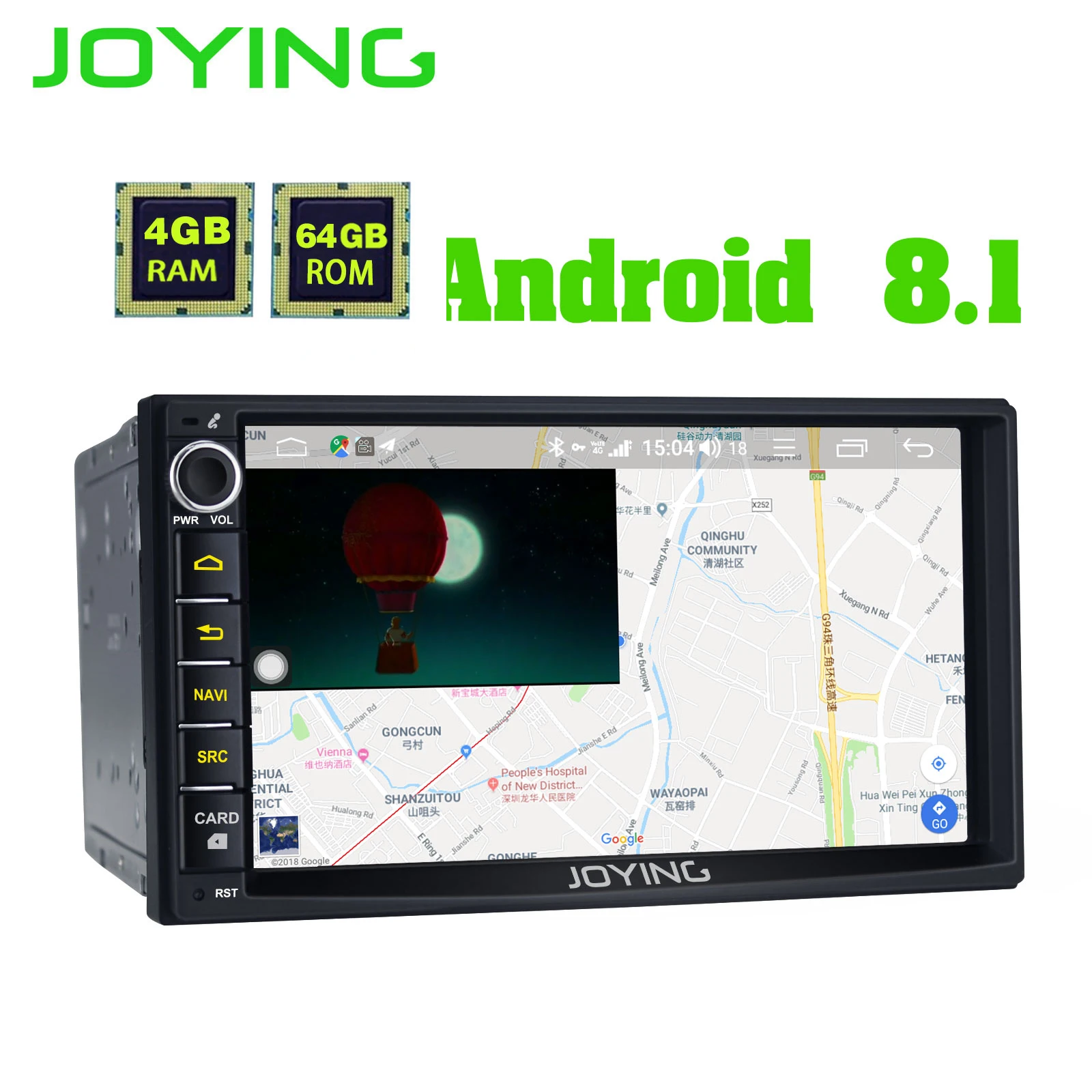 Cheap JOYING 2 din car radio autoradio universal 4GB+64GB GPS support SIM Card Android 8.1 Octa Core 7inch HD screen DSP WIFIfor Honda 5