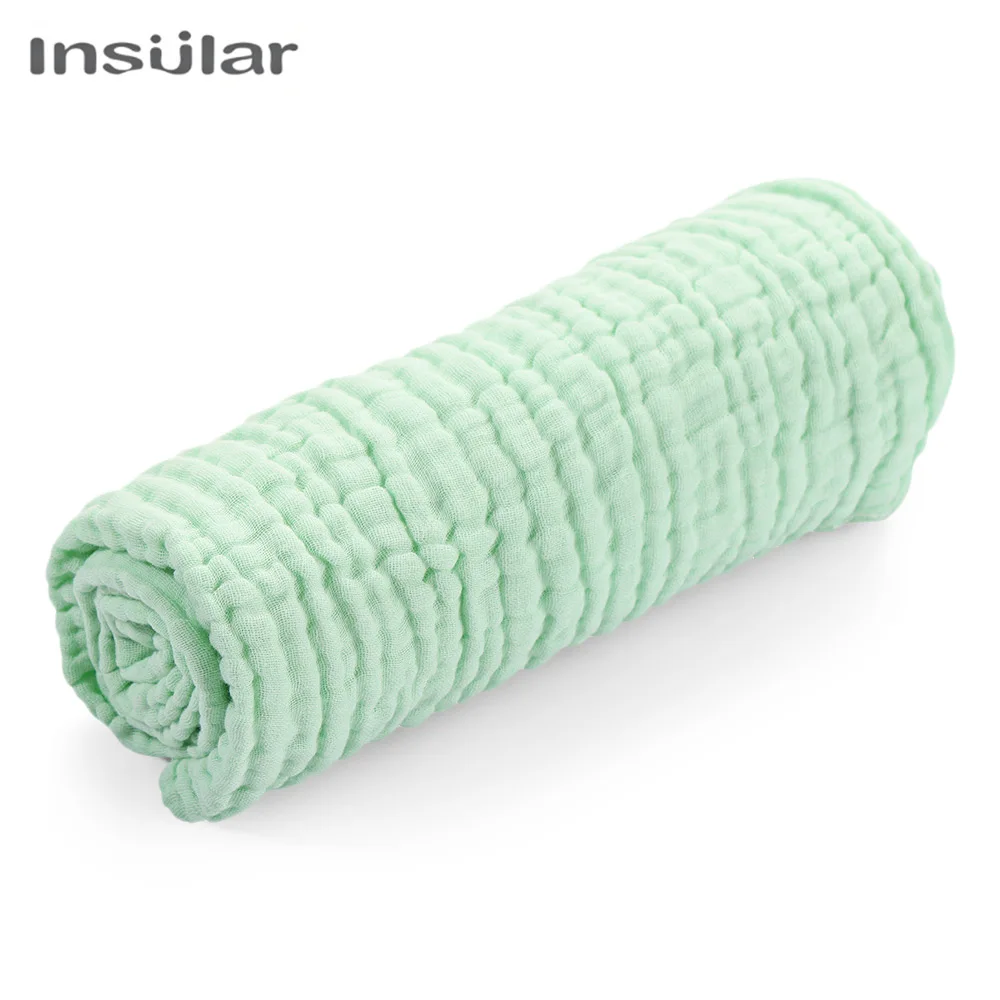 Medium Turquoise Детские хлопковые мягкая пеленка Одеяло с пышной 6-слойной юбкой из сетчатой ткани Полотенца дышащая быстро сохнут для мальчиков и девочек флуоресцентный пеленание Одеяло - Цвет: Medium Turquoise
