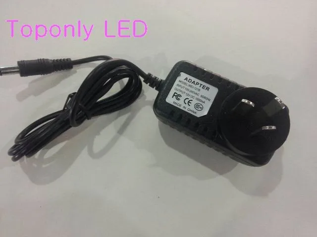 

Australian 3-pins plug power adapter AC100-240V input DC12V 1000mA output lighting transformer compact&safe to use 100pcs/lot