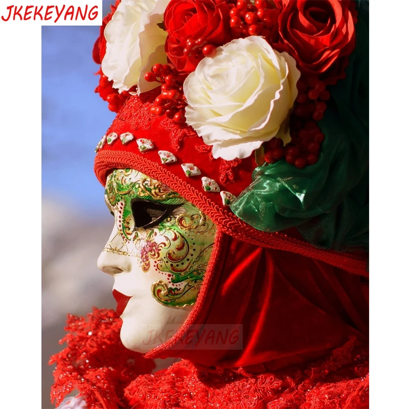 

5D DIY square round Diamond Painting Beautiful mask Cross Stitch Diamond Embroidery Pattern Rhinestone Home Decor J0829