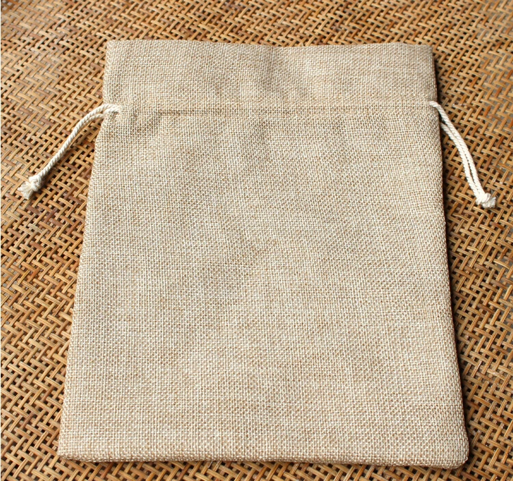 

15*20 20pcs Vintage Style handmade Jute Sacks Drawstring gift bags for jewelry/wedding/christmas Packaging Linen pouch Bags