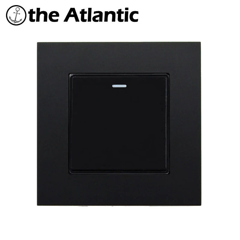 Wall Switch 1 2 3 4 Gang Rocker Lamp Light Switch On / Off Wall Switch PC Black Plastic Panel Interruptor 110-250V 16A