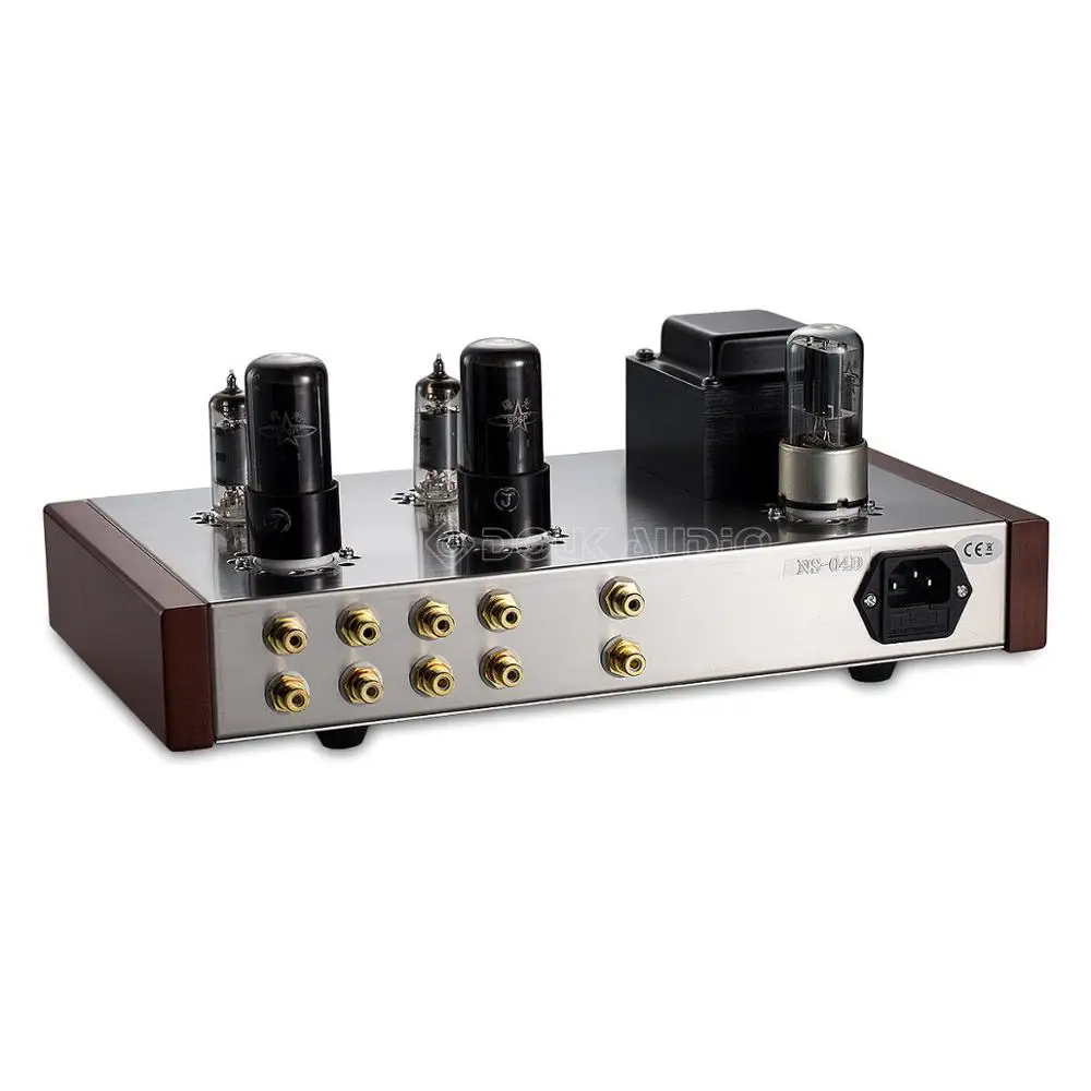Nobsound Pure Handmade 6J4 Push 6P6P Valve Tube Amplifier Stereo HiFi Class A Tube Pre-Amplifier 4-Inputs