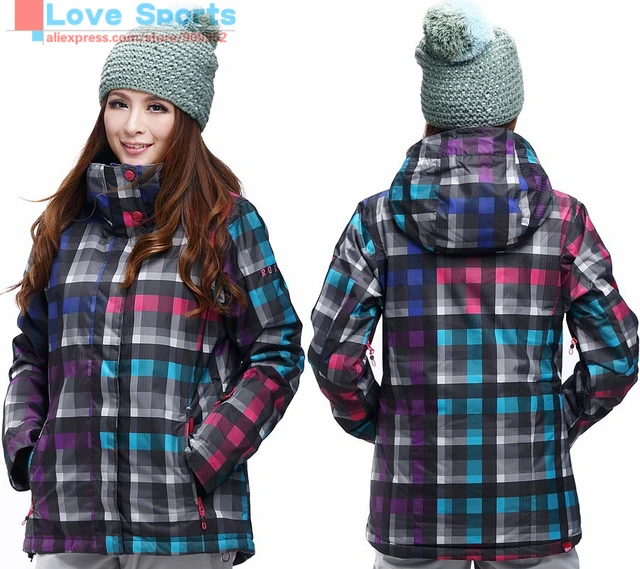 Cheap Newest High Quality Winter Warm Genuine Snow Outdoor Ski Jacket Skiwear Cotton Padding Snowboarding Jacket for Women