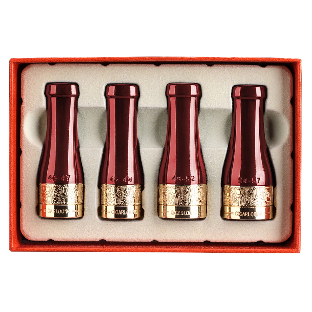 

free ship luxury christas gift COHIBA Tip Copper Resin Cigar Pipe Holder Gadgets Cigar Case Tube Smoke Nozzle Cigarette CP-0002