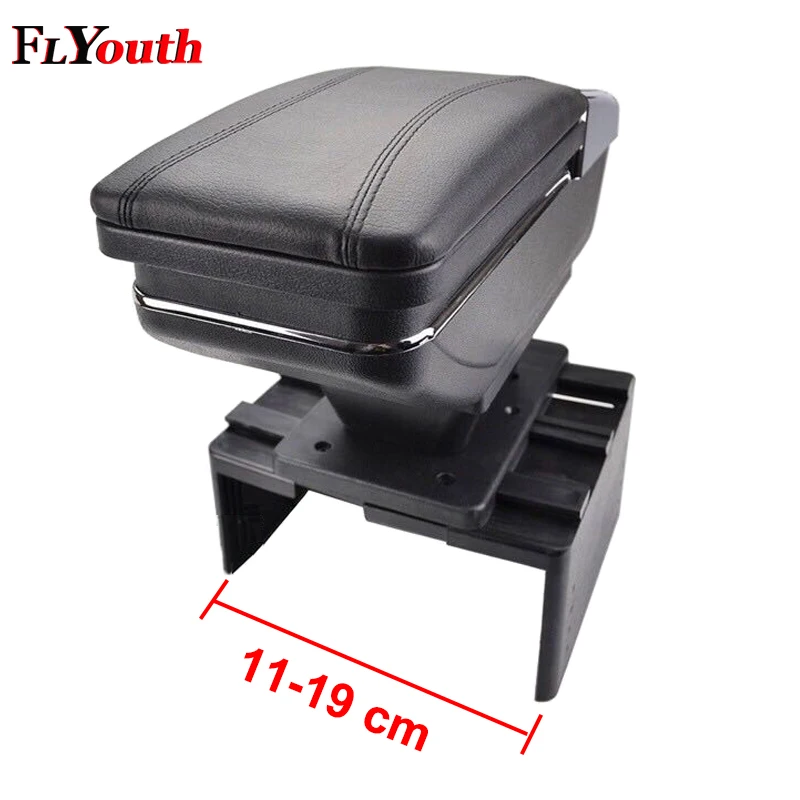 

Universal Car Central Container Armrest Box Pu Leather Auto Car-Styling Central Store Content Box Cup Holder Accessories