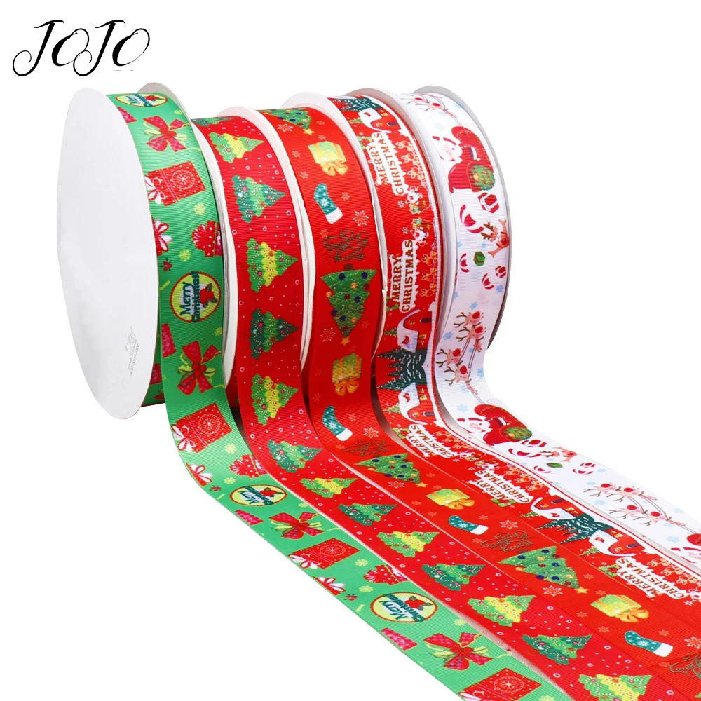 

JOJO BOWS 38mm 5y Grosgrain Stain Ribbon For Crafts Christmas Party Decoration Tape Needlework Material Gift Wrapping Webbing