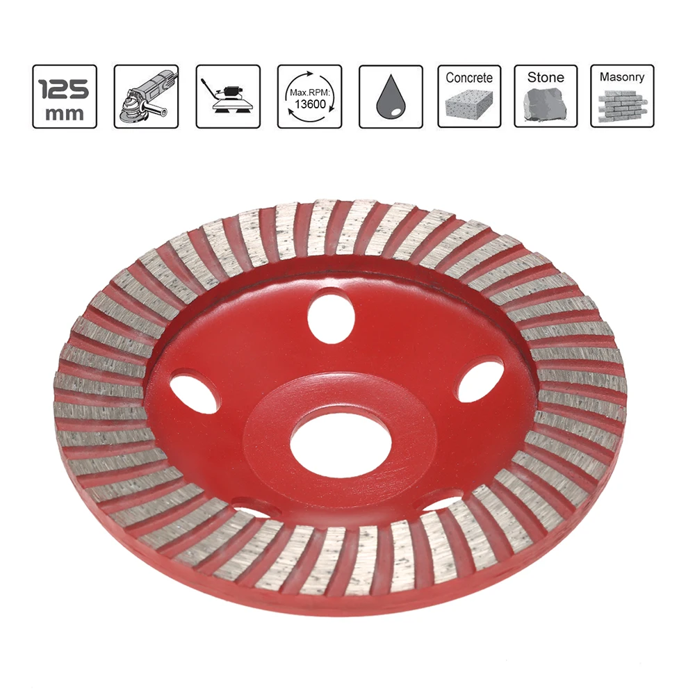 125 мм 5 "шлифовальный станок чашка Алмазный сегмент шлифовальный для шлифовального колеса диск 22 мм Внутреннее отверстие для бетонный