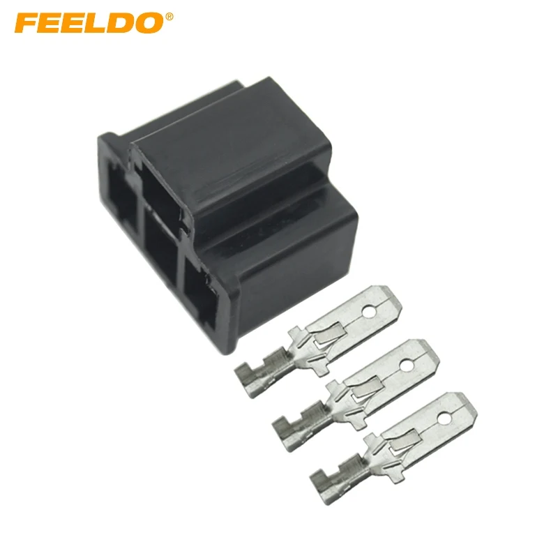 FEELDO 20Pcs Car Motorcycle H4/HB2/9003 Bulb Waterproof DIY Male Quick Adapter Connector Terminals Plug #FD-2622 | Автомобили и