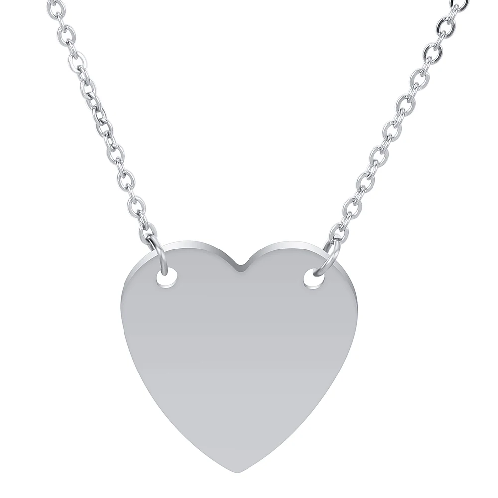 

Custom Engrave Necklace Military Dog Tag Card Pendant Jewelry Women Men Lover Stainless Steel Necklace Friendship Gifts