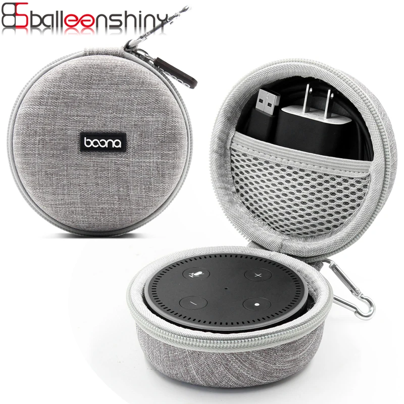 

BalleenShiny For Echo Dot Audio Storage Bag Data Cable Headset Multi-function Portable For Xiaomi Bluetooth Speaker Storage Box