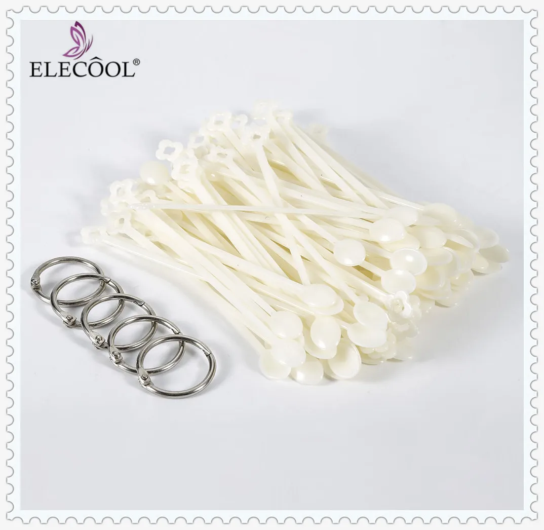 ELECOOL 150/100 шт = 50 палочек накладные кончики для ногтей натуральные веерообразные накладные кончики для дизайна ногтей УФ-гелевые наклейки для украшения дисплея