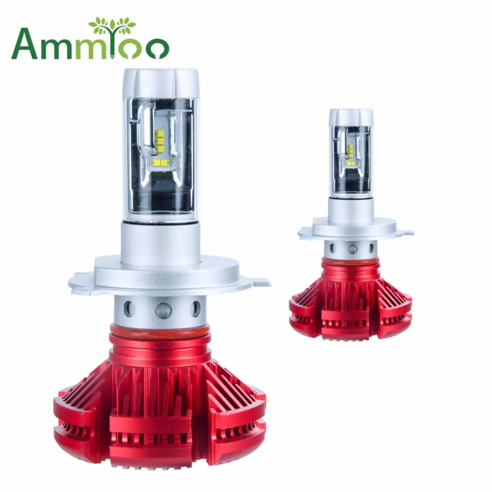 

AmmToo Car LED HeadLight H4 H7 50W 6000Lm H11 9005 HB3 9006 Adjustable Color Temperature Auto Headlamp Bulbs 3000K 6500K 8000K