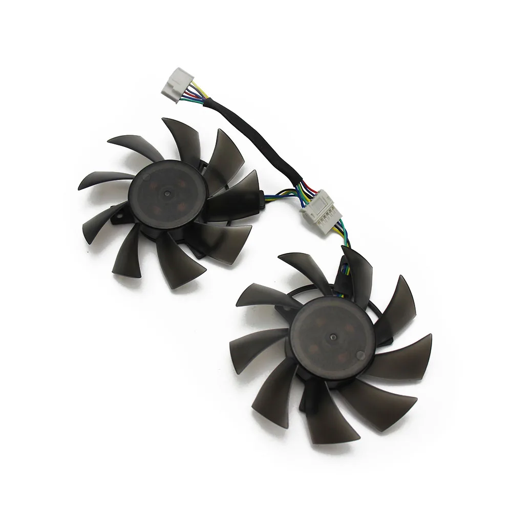75 мм T128015BU 6Pin охлаждающий вентилятор для ASUS TUF GTX1650 TI O6G двойной GTX1660 6G GTX 1660 Ti кулер