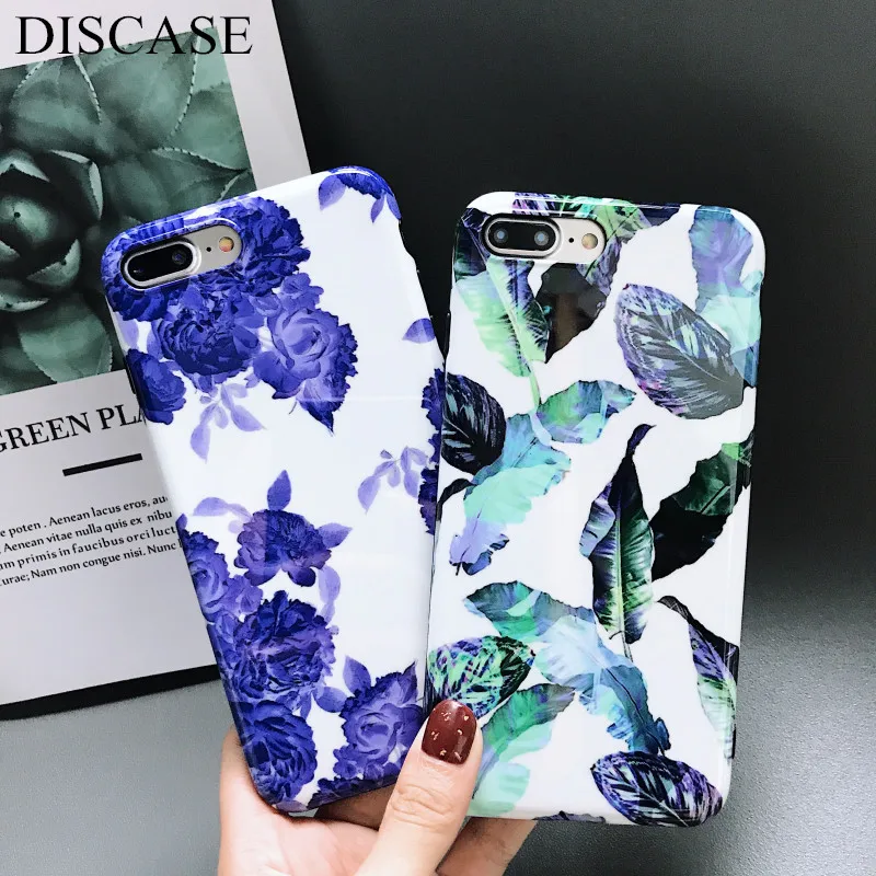 DISCASE IMD Matte Soft Shell Phone Case For iphone 8 7 6 6s plus X