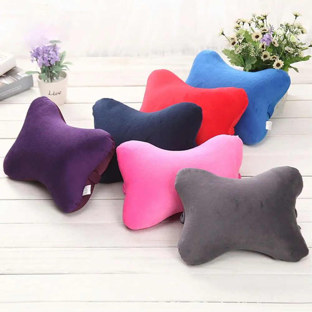 

Bone-shaped Car Auto Seat Head Neck Rest Cushion Breathable Vehicle Headrest Pillow Pad
