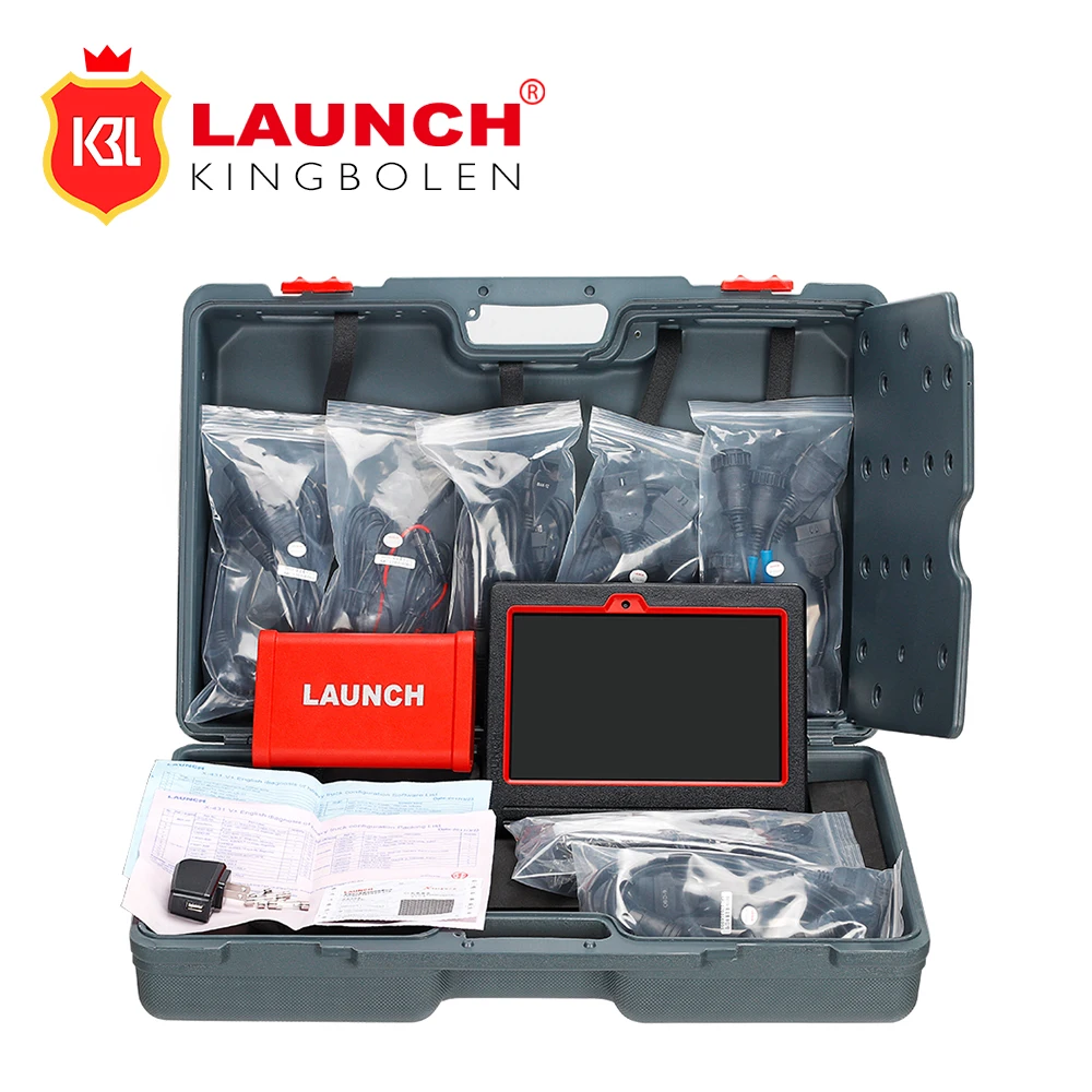 

LAUNCH X431V+ HD III Module Heavy Duty Adapter box X431 V+ plus tablet Full system Diagnostic Tool for 24V Truck