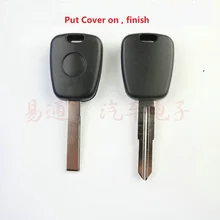 2 шт Универсальный ключ оболочки для Peugoet с чипом слота и ключа лезвия
