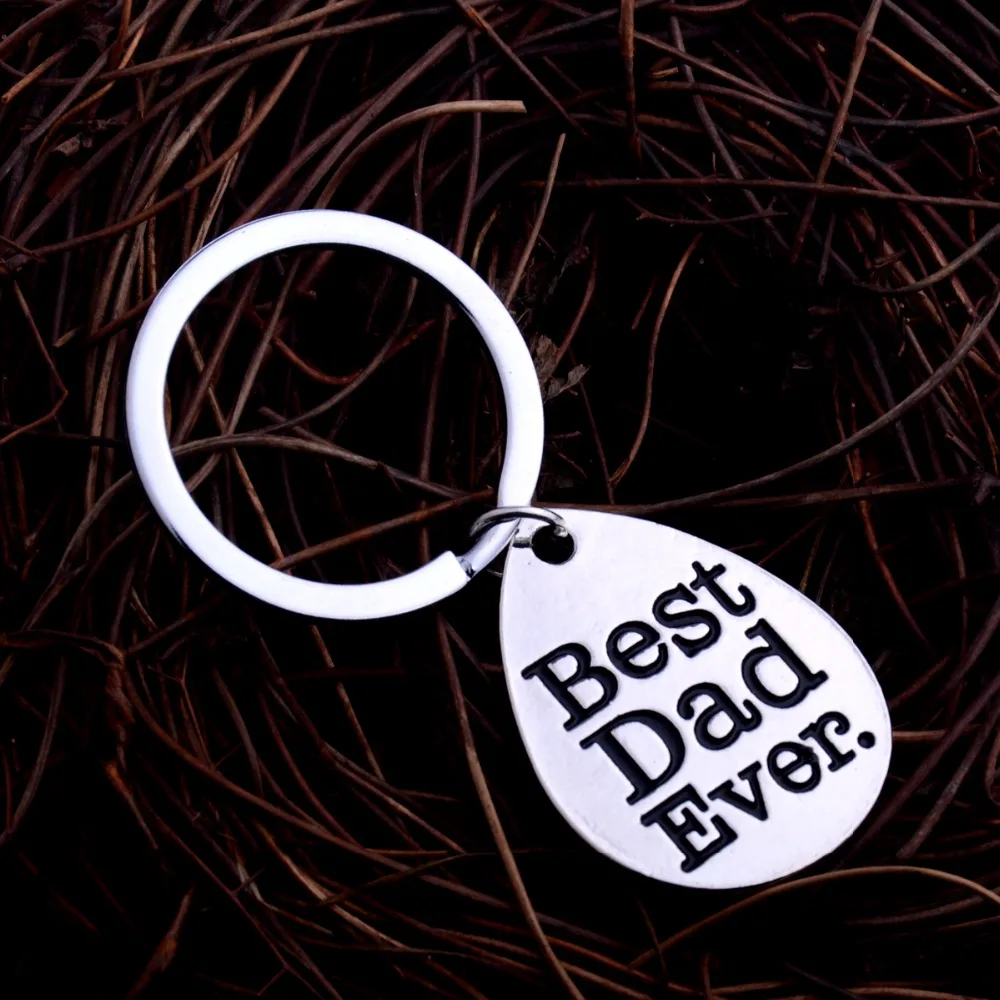 Подарок на День Отца лучший папа брелок для папы брелок собачья табличка Подвеска цепочка Шарм ожерелье отцы брелок для семьи ювелирный подарок