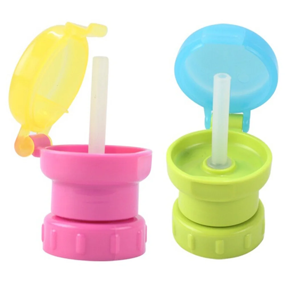 

Portable Baby Children Drink Cap Feeding 360 Degree Spill pProof Cover Feeding Drinking Tool Candy Color