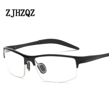 

ZJHZQZ Aluminum Magnesium Alloy Brand Retro Mens Womens Clear Lens Eyeglass Frames Reading Fashion Optical Computer Glasses New