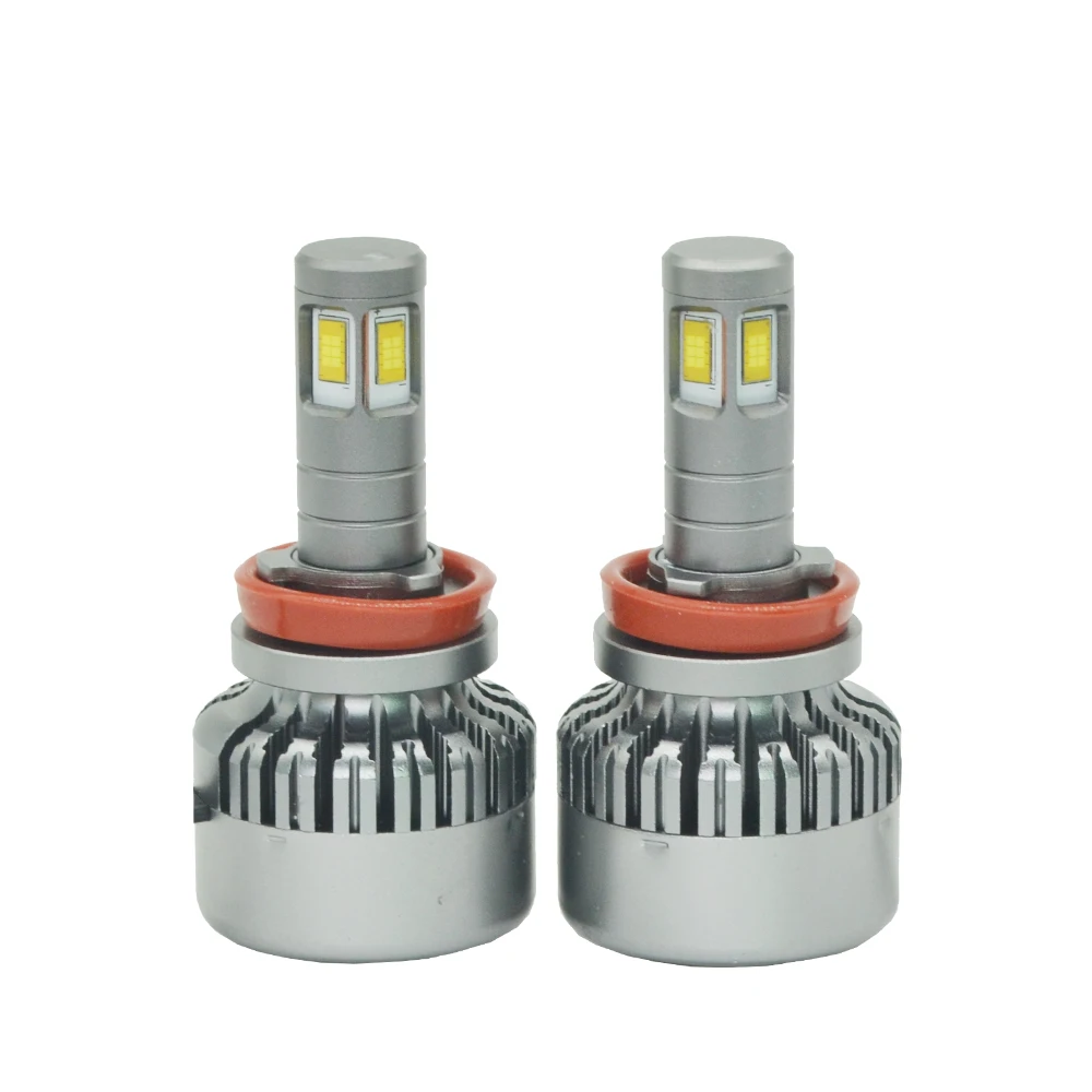 

LOAUT H8 H9 H11 4 CSP Mute Fan LED Headlight 8000LM 70W 12V Fog Light Hi-Lo Beam Head Lamps KIT Front Bulb Automobiles Light V10