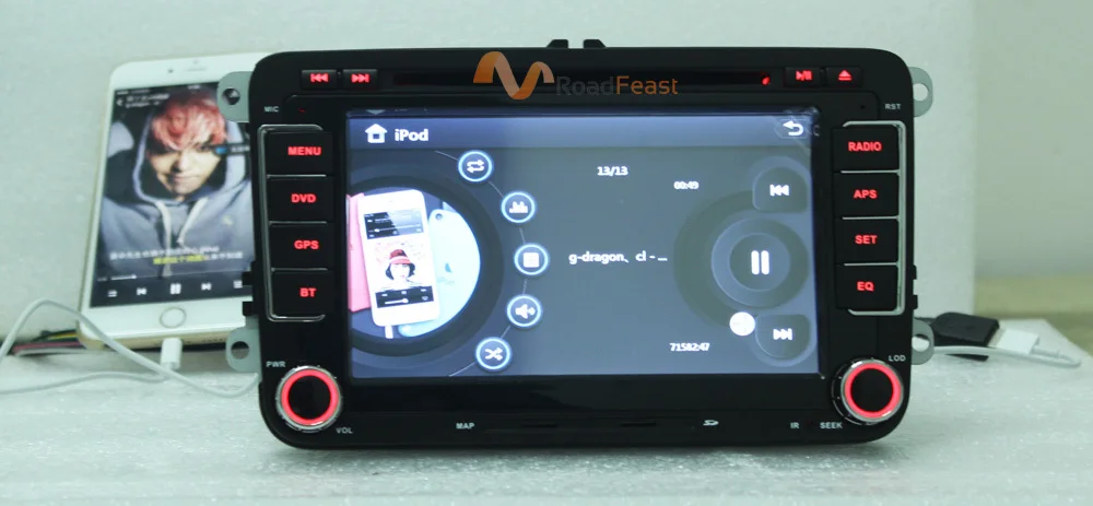 7inchs Car DVD for Volkswagen with Built-in Canbus 7