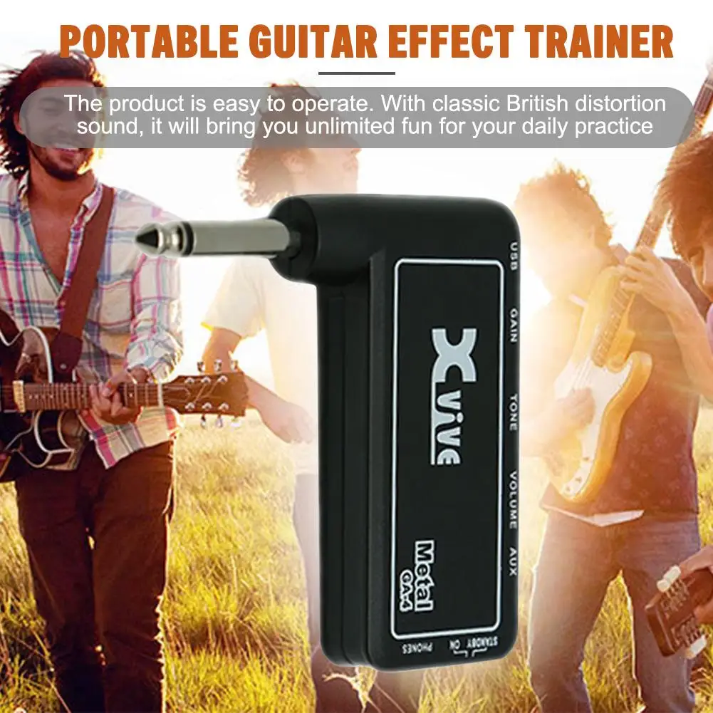 New Hot GA 4 Classic Rock Mini Portable Rechargeable Electric Guitar Plug Headphone Amp Amplifier