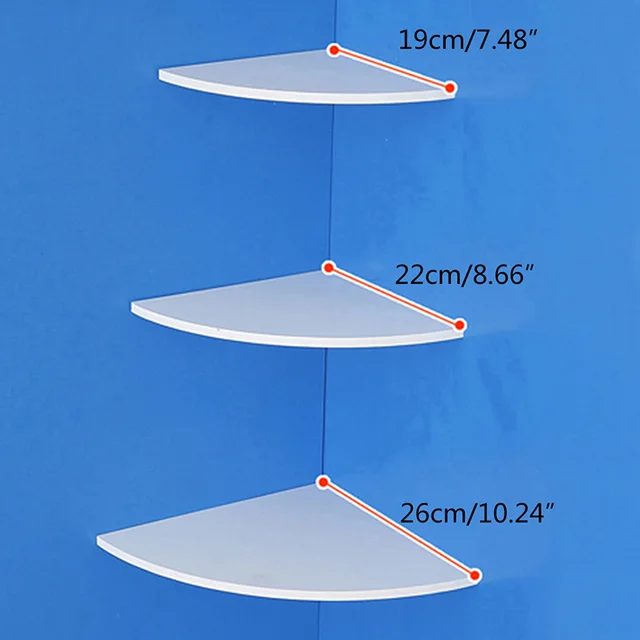 Online Display Book Rack Stand Wall Corner Shelves White Image