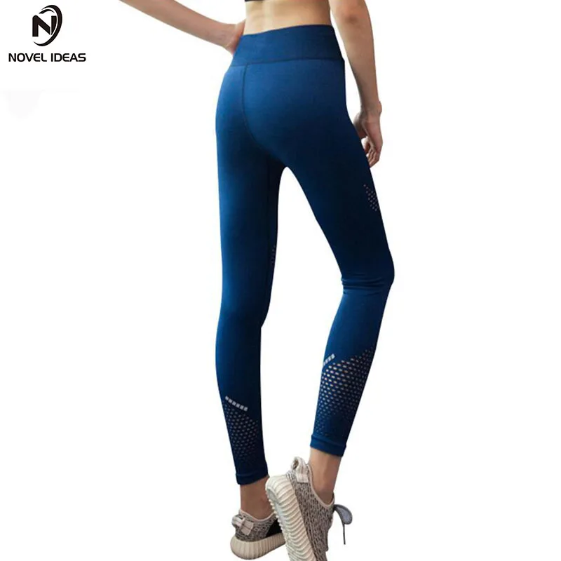 Women Elastic Mesh Sport Leggings Fitness Yoga Pant