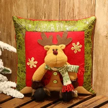 Рождественская квадратная Подушка Рождественские украшения для дома Санта-подушка с Санта Клаусом домашний Декор Рождественский подарок Navidad Natal