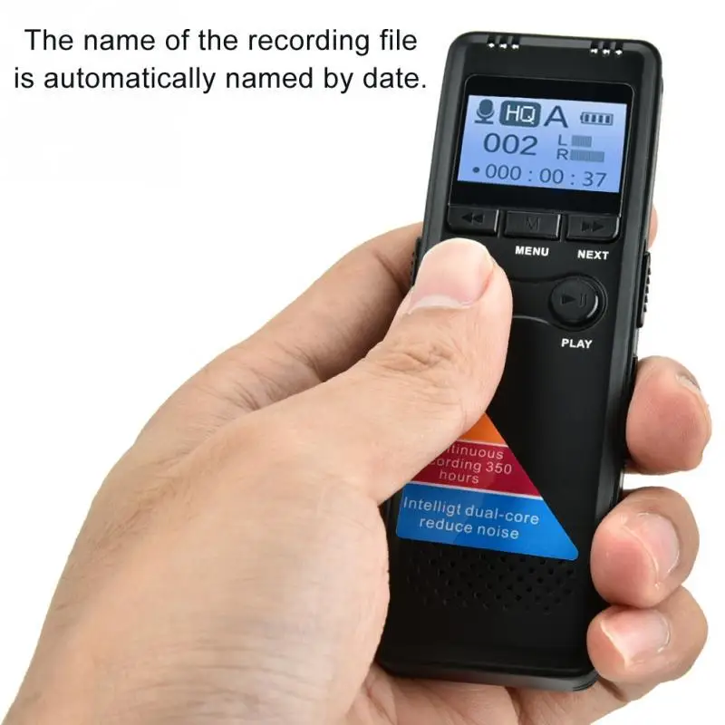 8 ГБ мини MP3-плеер USB Цифровой диктофон Профессиональный аудиодиктофон 3D стерео флэш-накопитель звук Запись Ручка встречи