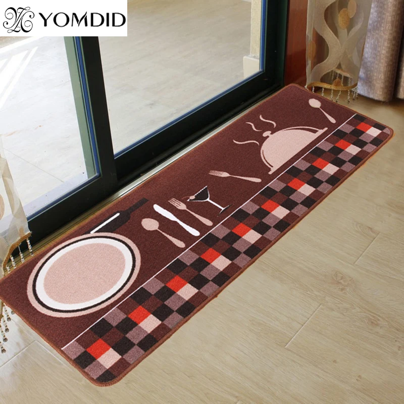Knife & fork kitchen mat Non-slip carpet Household foyer rug Long Door
pad Fashion Rugs for Bedroom