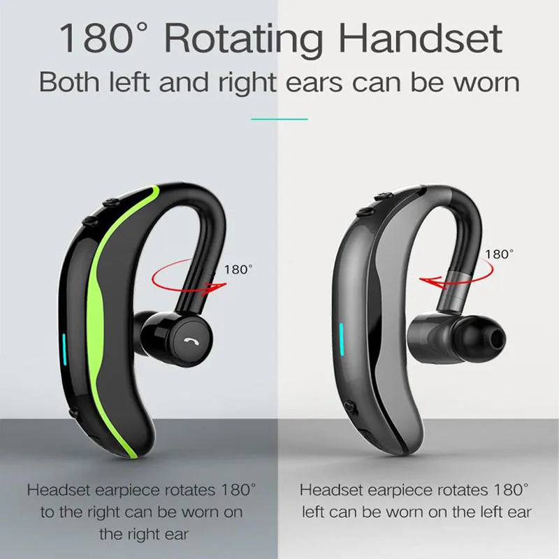 DAONO S1 IPX7 Waterproof Bluetooth Earphone Headsets Wireless Handsfree HD Mic Business Bluetooth Headphone For Samsung iPhone X