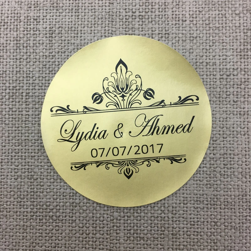 Autocollants Personnalises En Pvc 100 Pieces Etiquettes Adhesives En Enveloppe Avec Logo Gratuit Pour Mariage Et Fete D Anniversaire Cadeau Aliexpress