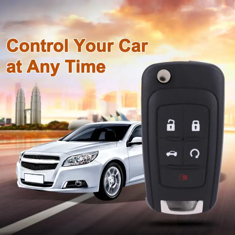 Us 12 46 18 Off 5 Button Entry Car Remote Control Key Fob Chip Key For Chevrolet Camaro For Cruze Malibu For Sonic Gm In Car Key From Automobiles