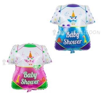 

30pcs/lot baby shower balloons shirt baby gril helium balloon baby boy girl anniversaire foil balloon baby shower birthday party