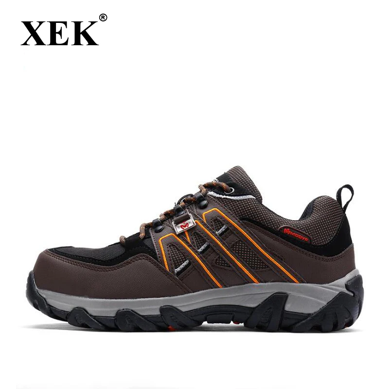 XEK Men Steel Toe Safety Work Shoes Breathable Hiking Sneaker Multifunction Protection Footwear st291