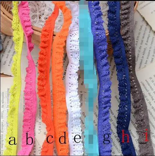 

Color cotton thread lace width 1.2 cm