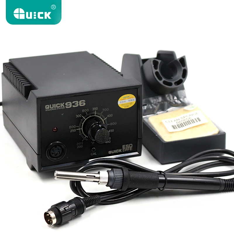 

Original 60W QUICK 936 Electronic Soldering Iron SMD Soldering Station Iron for BGA Rework Phone PCB Repair