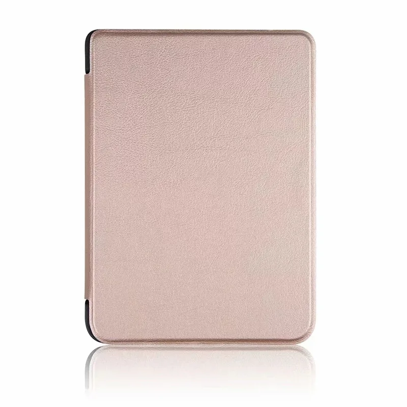 Ультратонкий умный чехол из искусственной кожи с рисунком на магните для kobo Clara N249, Прозрачный HD 6,0 электронные книги, защитный чехол+ пленка+ стилус - Цвет: Rose gold