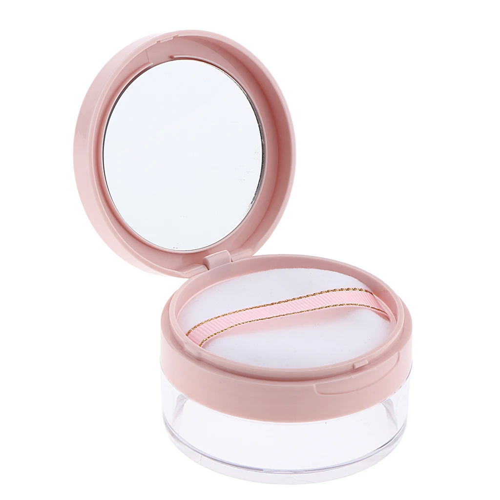 Empty Blush Powder Case Loose/ Setting Powder Storage Container Cosmetic Puff Jar