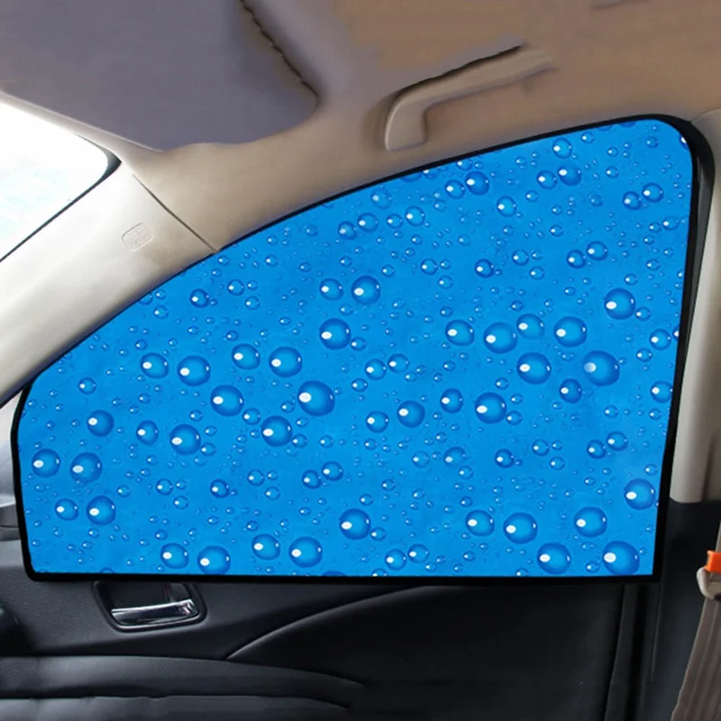 Бренд, 1 шт., универсальный автомобильный солнцезащитный козырек, занавес на присоске, синий цвет, защита от бокового окна, солнцезащитный козырек для детей