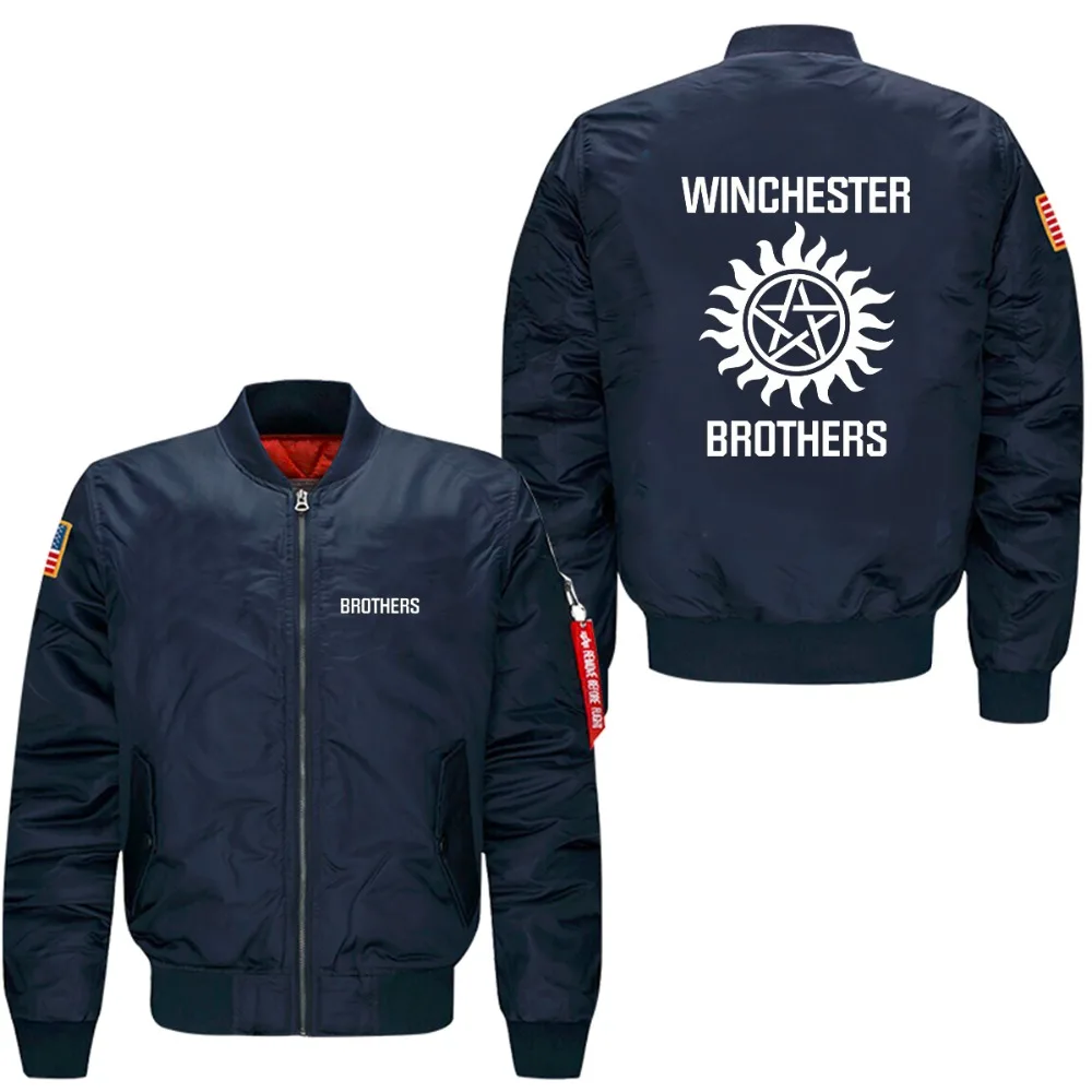 

2017 Supernatural Zip spring autumn men's leisure jacket collar code Air Force pilots jacket