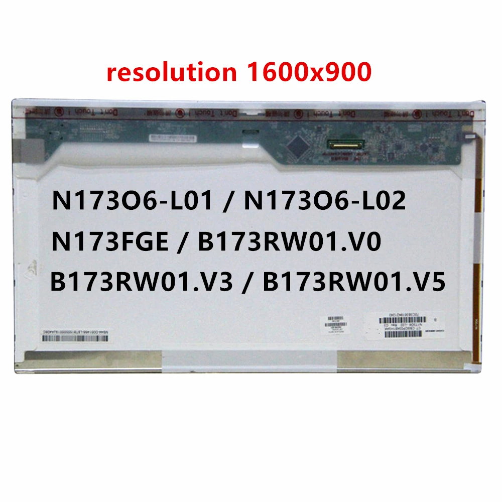 

FTDLCD 17.3'' LCD Display Panel Screen N173O6-L01 N173O6-L02 N173FGE B173RW01.V0 B173RW01.V3 B173RW01.V5
