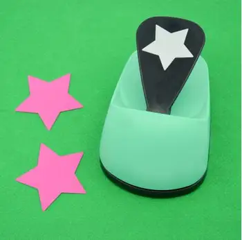 

3"(7.6cm) lucky star shape save power EVA foam paper craft punch greeting card handmade Scrapbook diy toy puncher free shipping